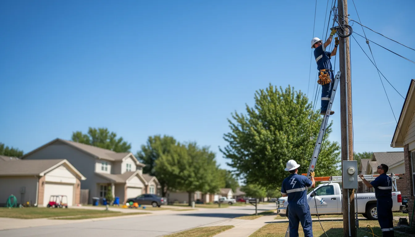 Residential electrician providing installation services in Alma, GA